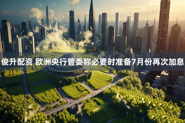 俊升配资 欧洲央行管委称必要时准备7月份再次加息